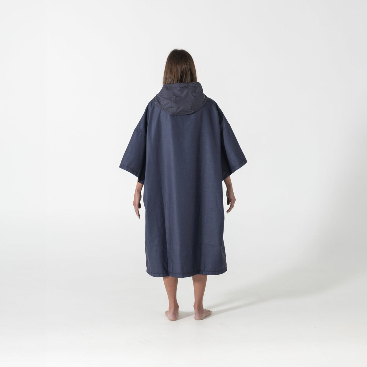 VOITED Micro Fleece Poncho -Ocean Navy/Ethno Changewear VOITED 