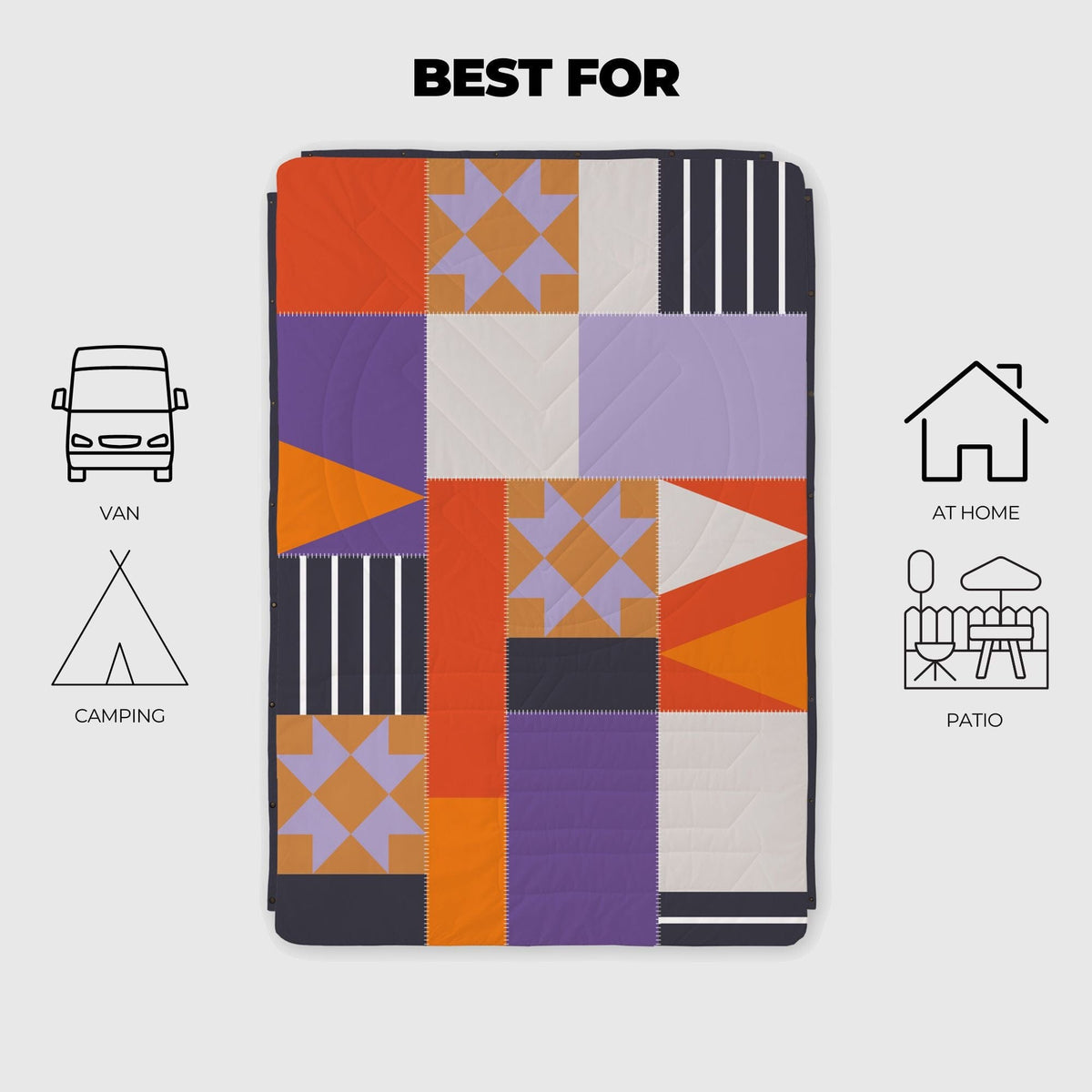 VOITED CloudTouch® Indoor/Outdoor Camping Blanket - Starry Night Blankets VOITED 