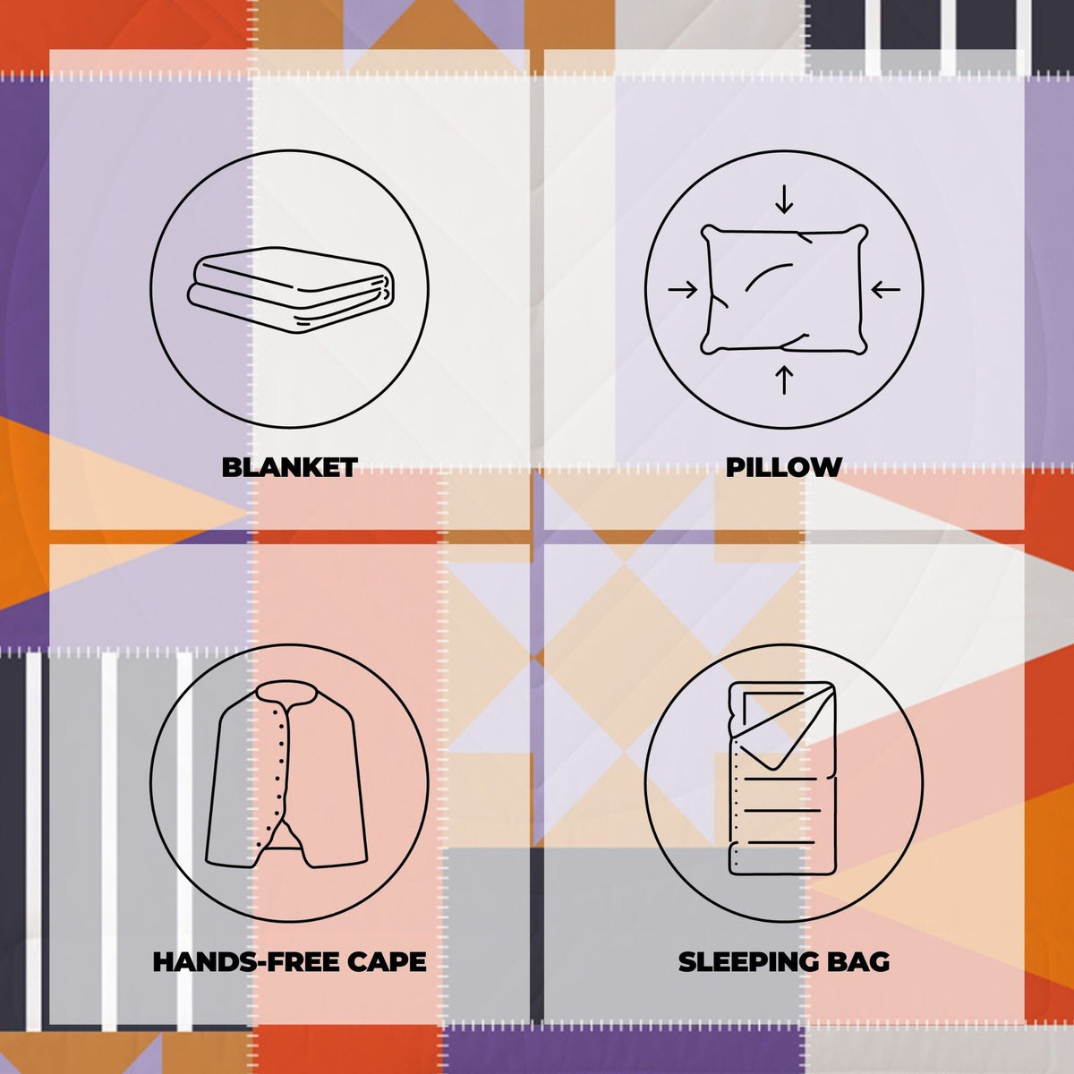 VOITED CloudTouch® Indoor/Outdoor Camping Blanket - Starry Night Blankets VOITED 