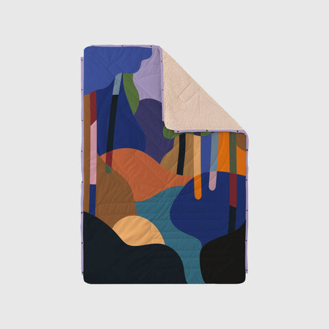 VOITED CloudTouch® Indoor/Outdoor Camping Blanket - Bubbly Forest Blankets VOITED 