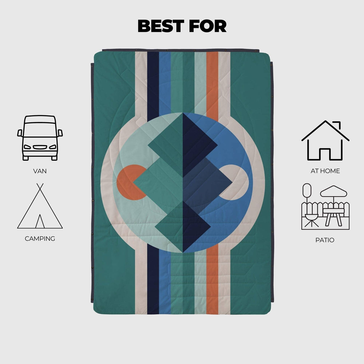 VOITED CloudTouch® Indoor/Outdoor Camping Blanket - Luna Creek Blankets VOITED 