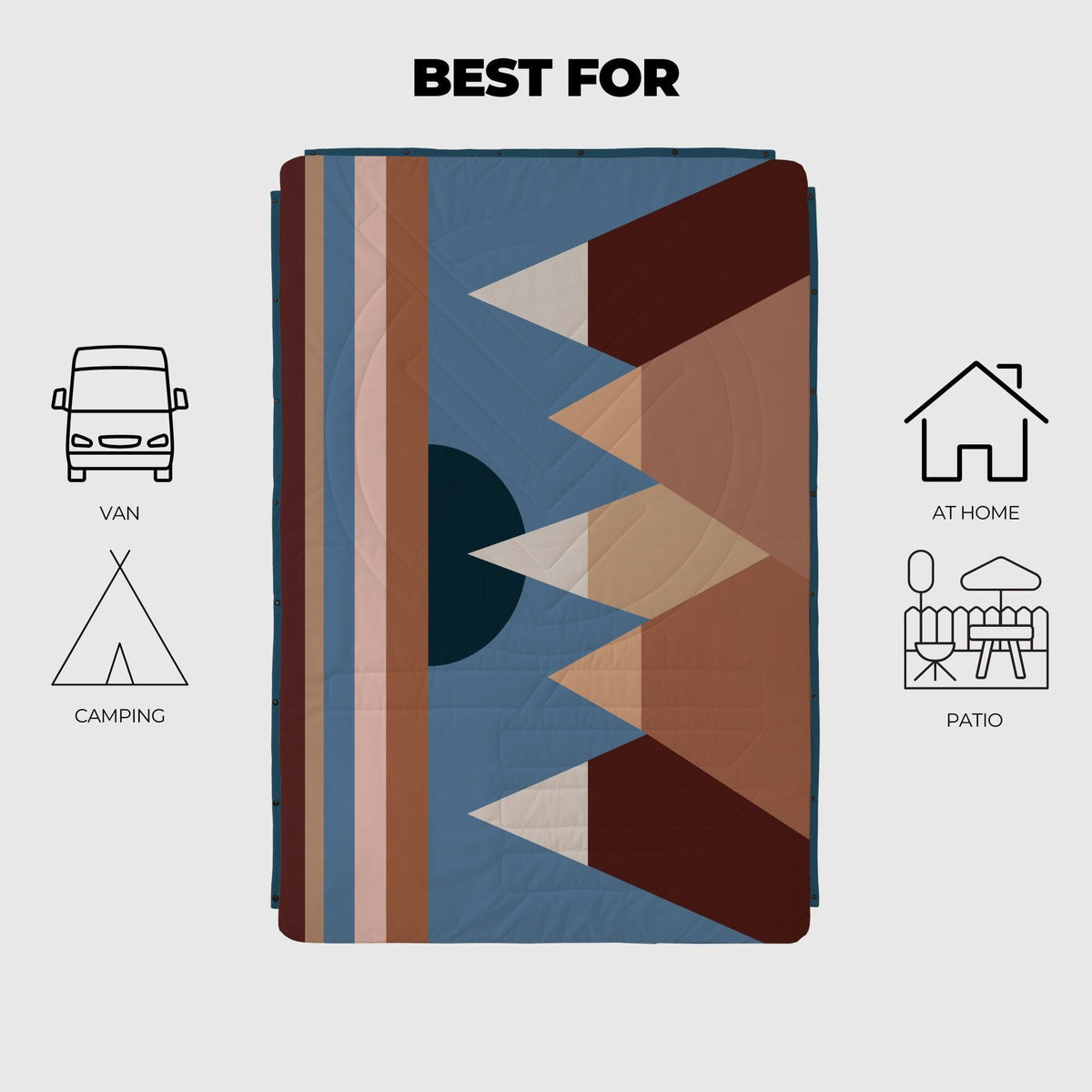 VOITED CloudTouch® Indoor/Outdoor Camping Blanket - Monadnock Two Blankets VOITED 