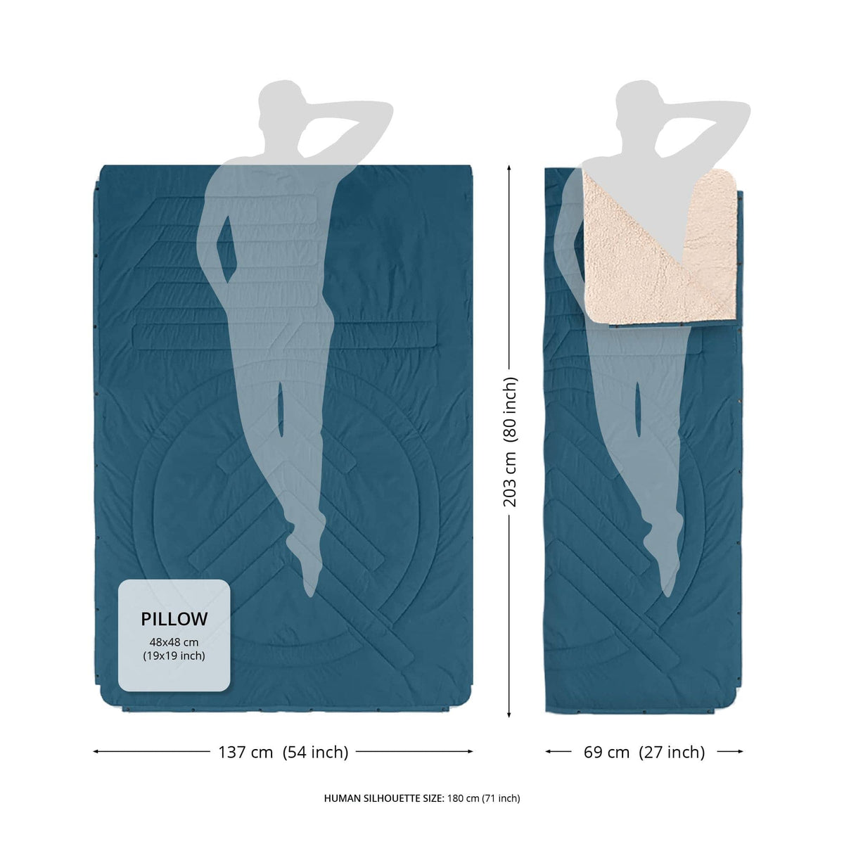 VOITED CloudTouch® Indoor/Outdoor Camping Blanket - Mystic Ridge Blankets VOITED 