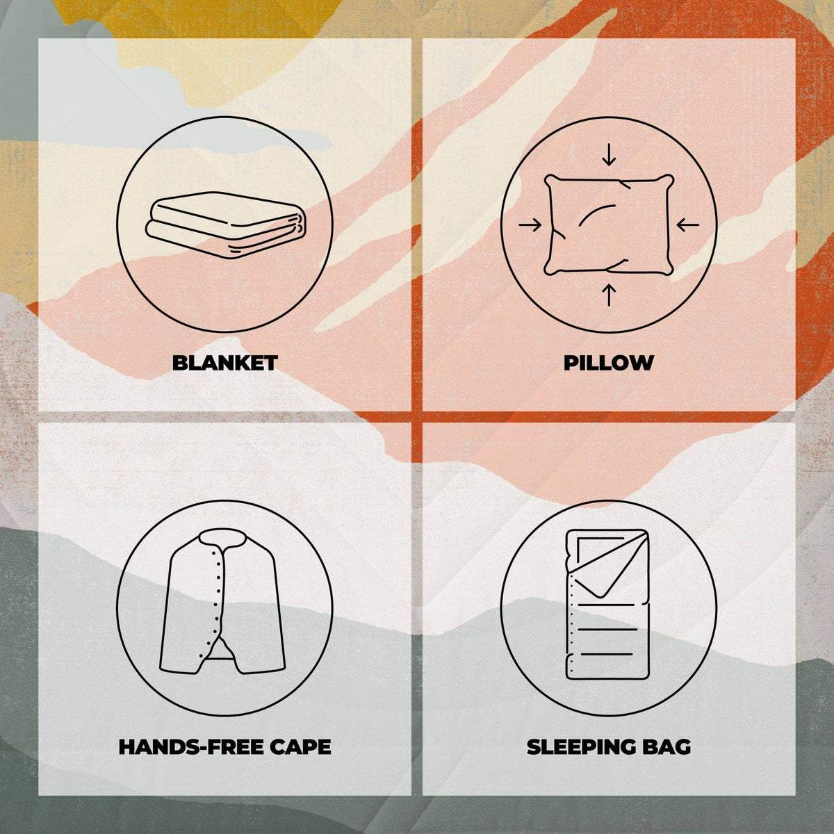 VOITED CloudTouch® Indoor/Outdoor Camping Blanket - Nomadnext Blankets VOITED 