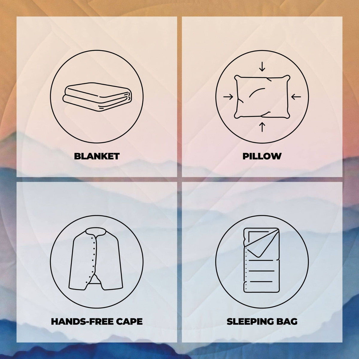 VOITED CloudTouch® Indoor/Outdoor Camping Blanket - Nomadsland Blankets VOITED 