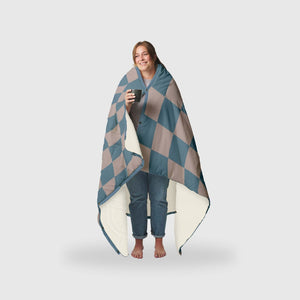 VOITED Fleece Outdoor Camping Blanket - Blue Dancer Blankets VOITED 