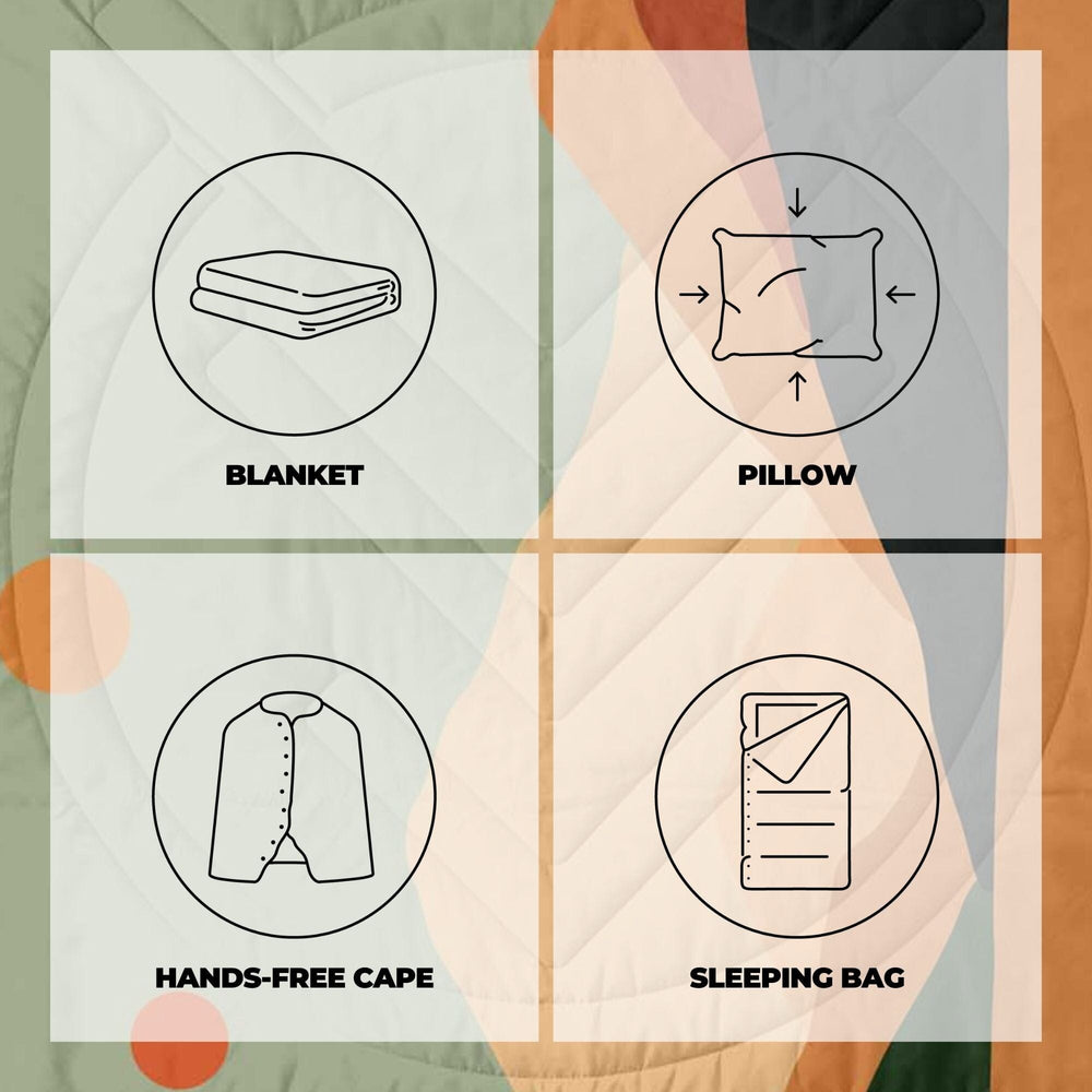 VOITED Fleece Outdoor Camping Blanket - Jasper Blankets VOITED 