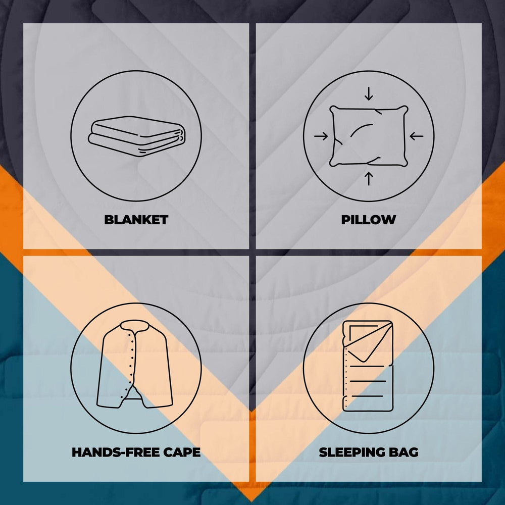 VOITED Fleece Outdoor Camping Blanket - Down Under Blankets VOITED 