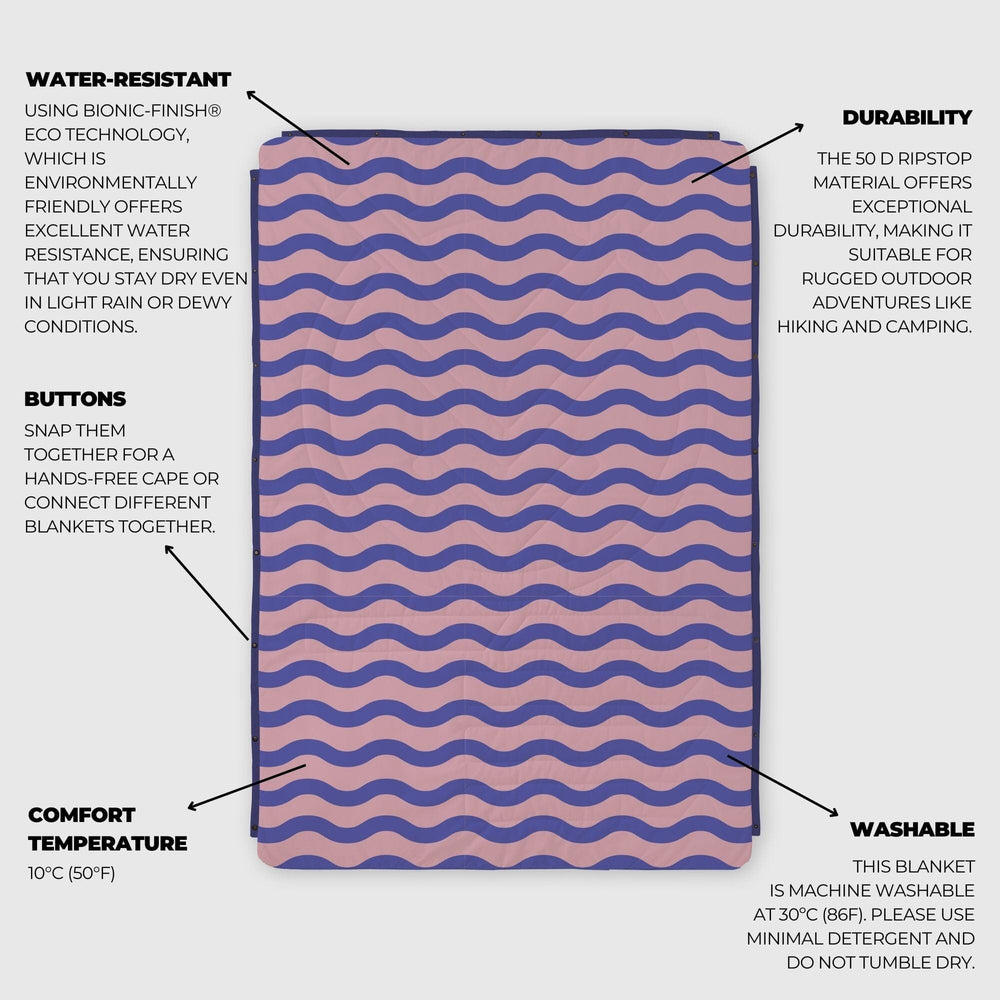VOITED Fleece Outdoor Camping Blanket - Breezy Blankets VOITED 