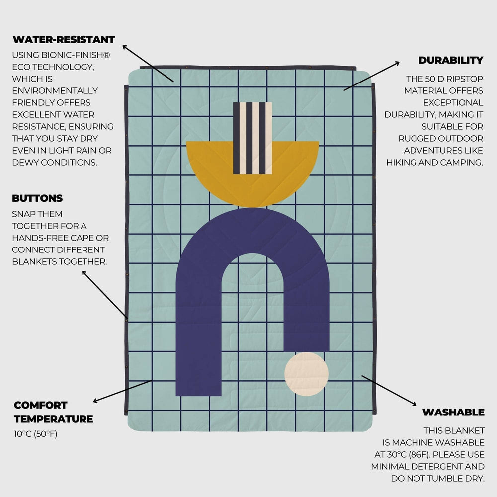 VOITED Fleece Outdoor Camping Blanket - Edeny Pool Blankets VOITED 
