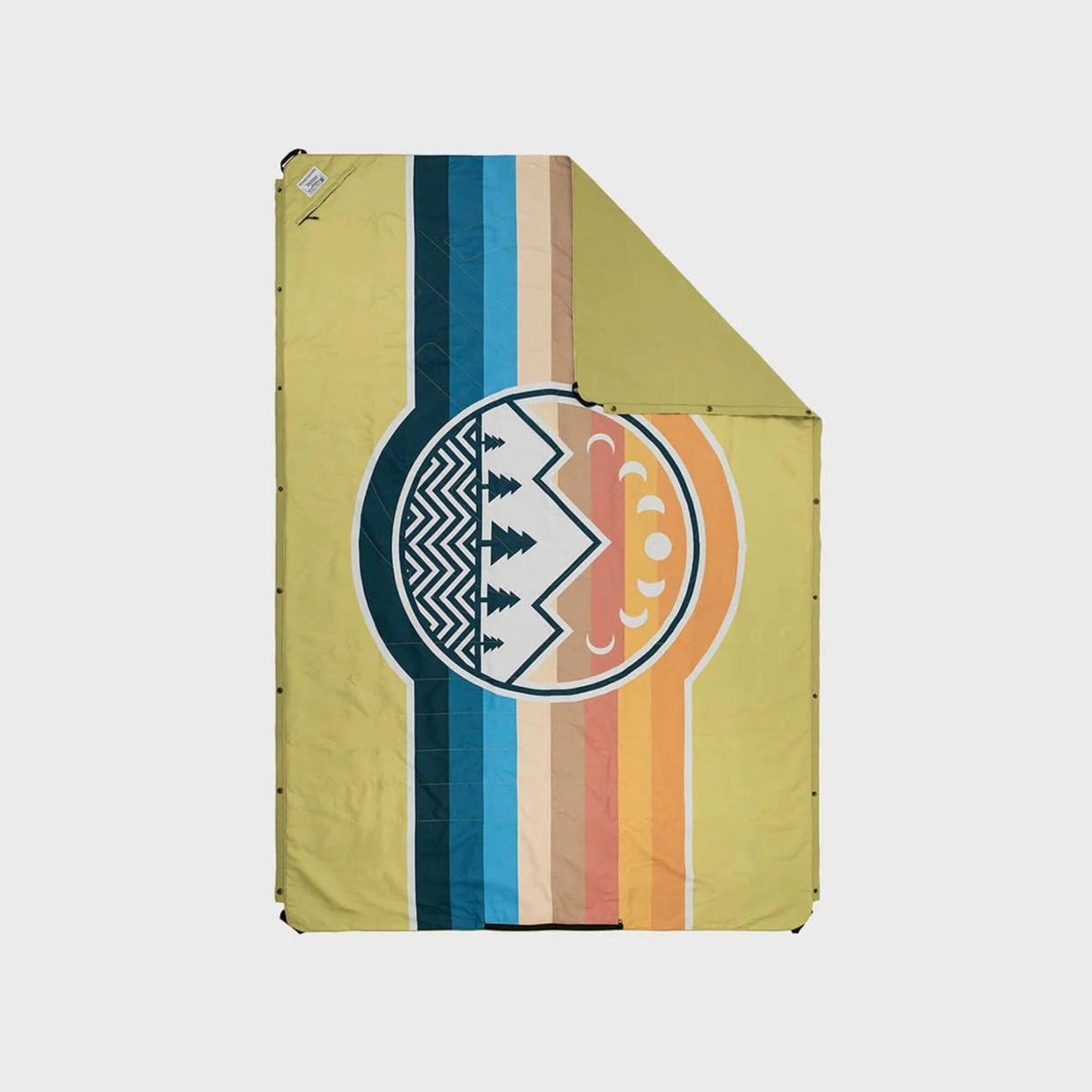 VOITED Compact Picnic & Beach Blanket - CampVibes Pistachio / Dusty Sand Blankets VOITED 