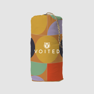 VOITED Recycled Ripstop Outdoor Camping Blanket - Blushing Peach/Sundial Blankets VOITED 