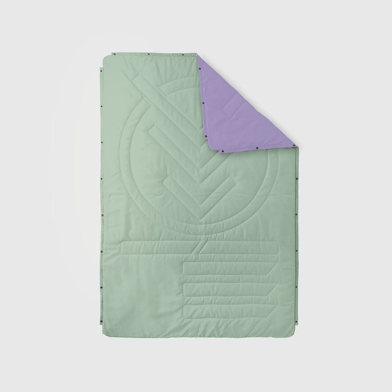VOITED Recycled Ripstop Outdoor Camping Blanket - Cameo Green/Digital Lavender Blankets VOITED 