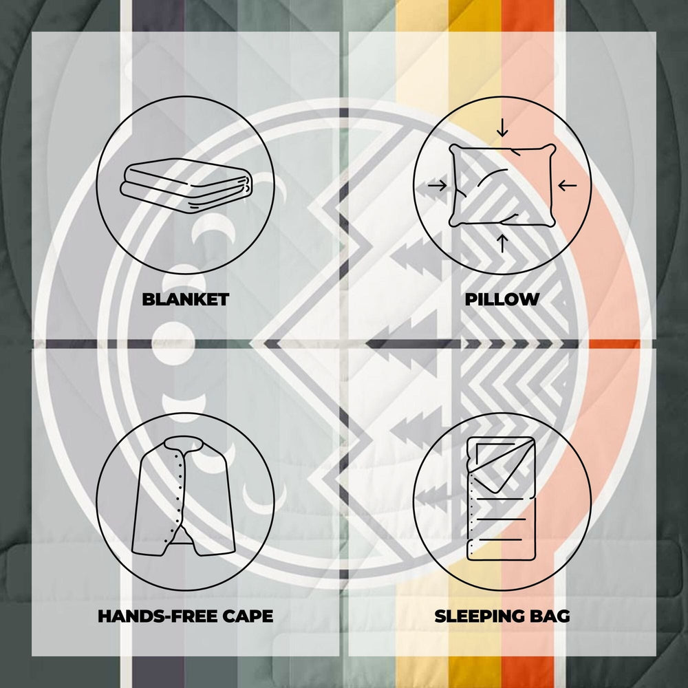 VOITED Recycled Ripstop Outdoor Camping Blanket - Camp Vibes / Greengabel Blankets VOITED 