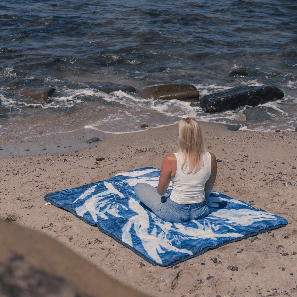 VOITED Recycled Ripstop Outdoor Camping Blanket - Kelp Blankets VOITED 
