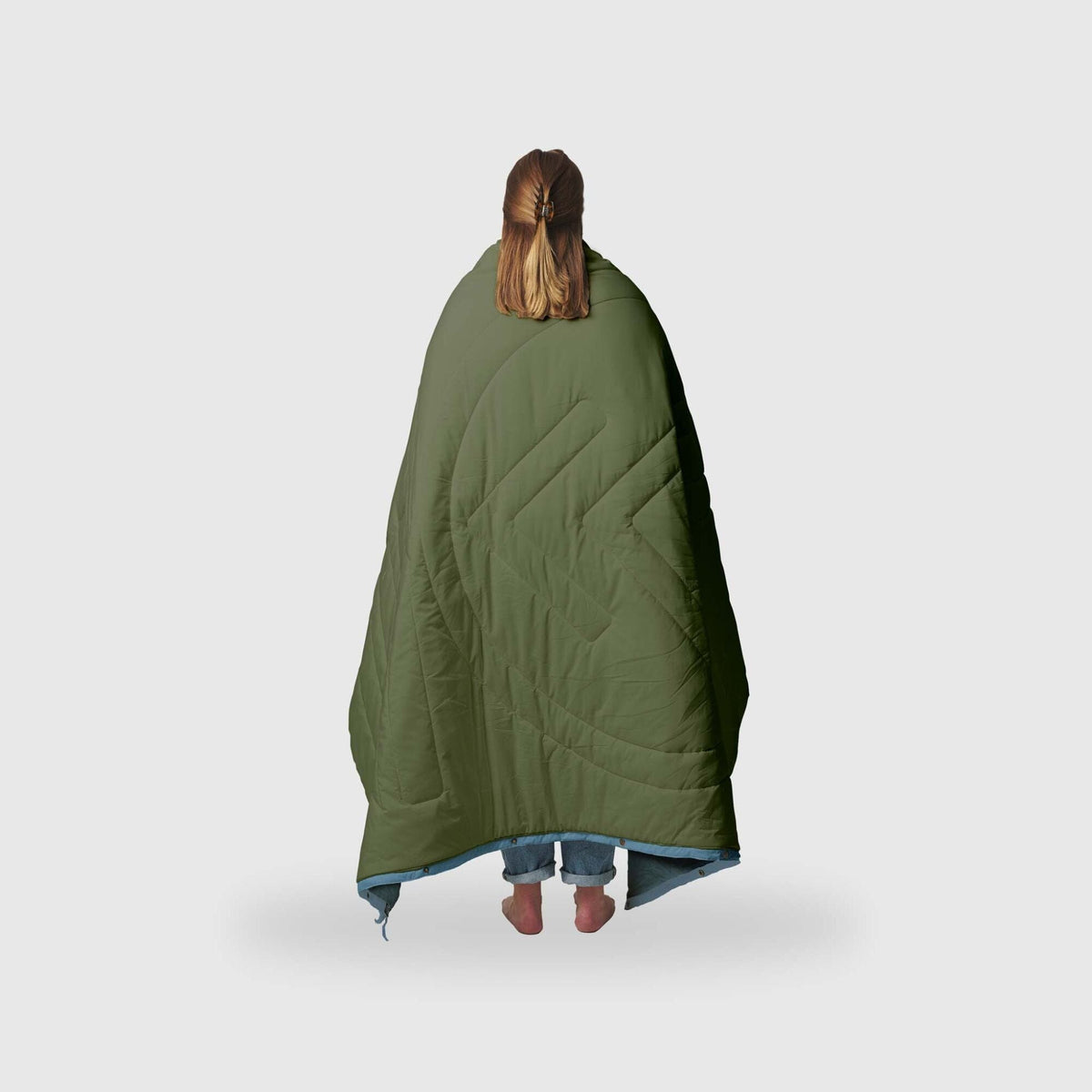 VOITED Recycled Ripstop Outdoor Camping Blanket - Olive/Mountain Spring Blankets VOITED 