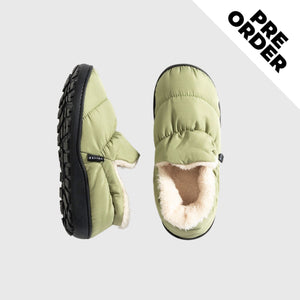 VOITED CloudTouch® Slippers - Lightweight, Indoor/Outdoor Fleece-Lined Camping Slippers - Olive Footwear VOITED 