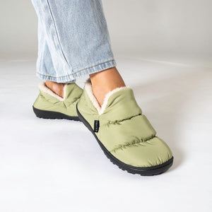 VOITED CloudTouch® Slippers - Lightweight, Indoor/Outdoor Fleece-Lined Camping Slippers - Olive Footwear VOITED 