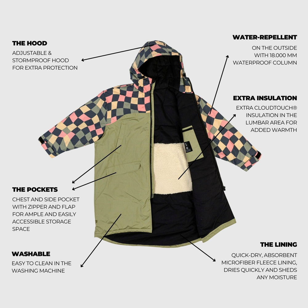 VOITED 3rd Edition Outdoor Changing Robe & Drycoat for Surfing, Camping, Vanlife & Wild Swimming - Wavecheck Changewear VOITED 