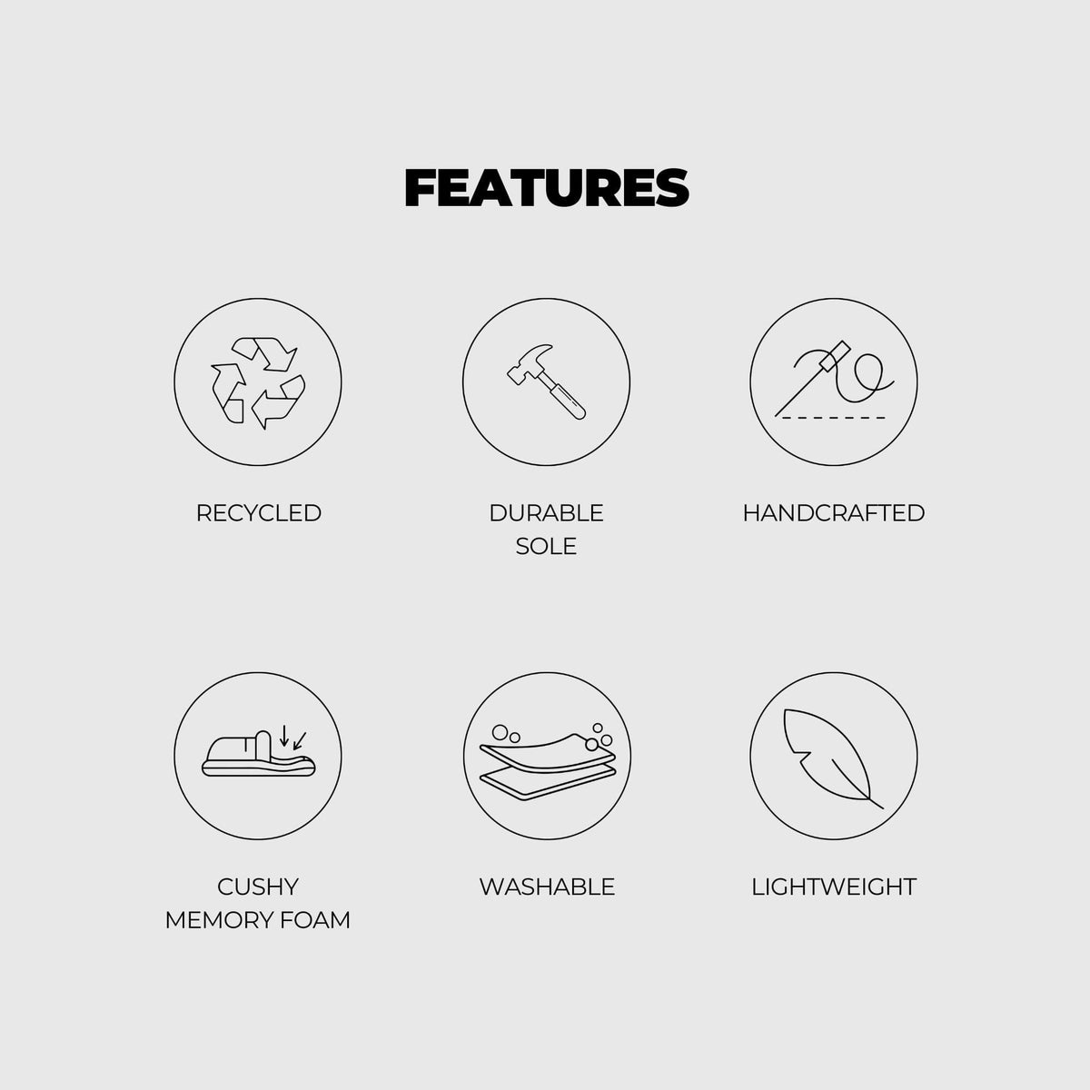 VOITED CloudTouch® Slippers - Lightweight, Indoor/Outdoor Fleece-Lined Camping Slippers - Sage Footwear VOITED 