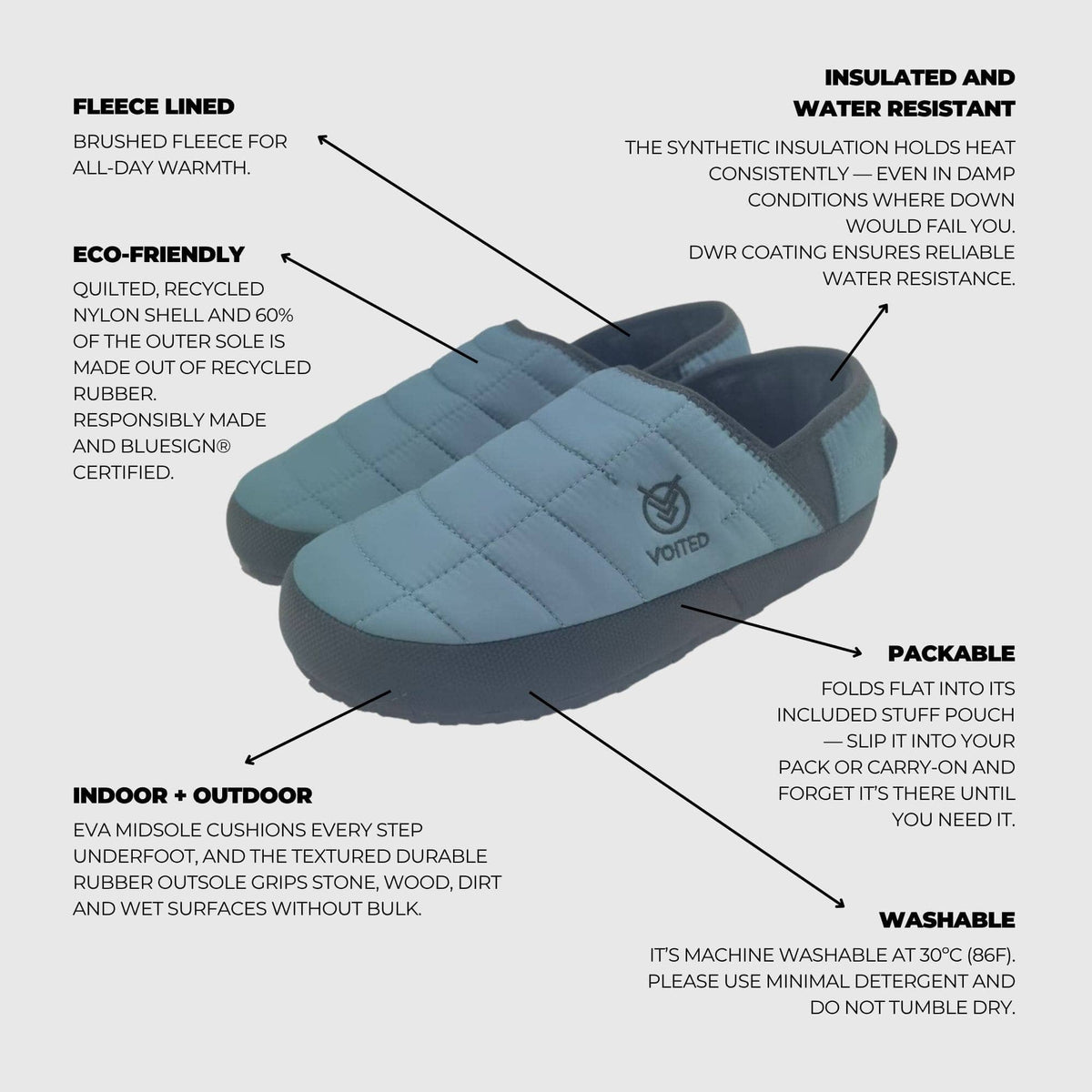 VOITED RidgeLoft SlipOn - Men's fit - Deep Jungle Footwear VOITED 