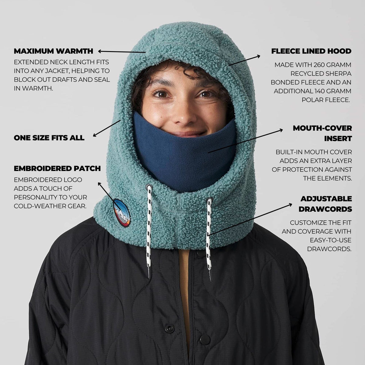 VOITED Polar Fleece Hood - Arctic Accessories VOITED 