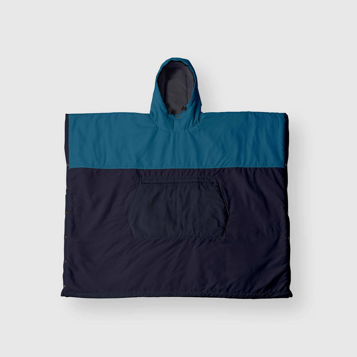 VOITED Trooper Outdoor Premium Poncho-Blanket - Blue Steel / Graphite Blankets VOITED EU 