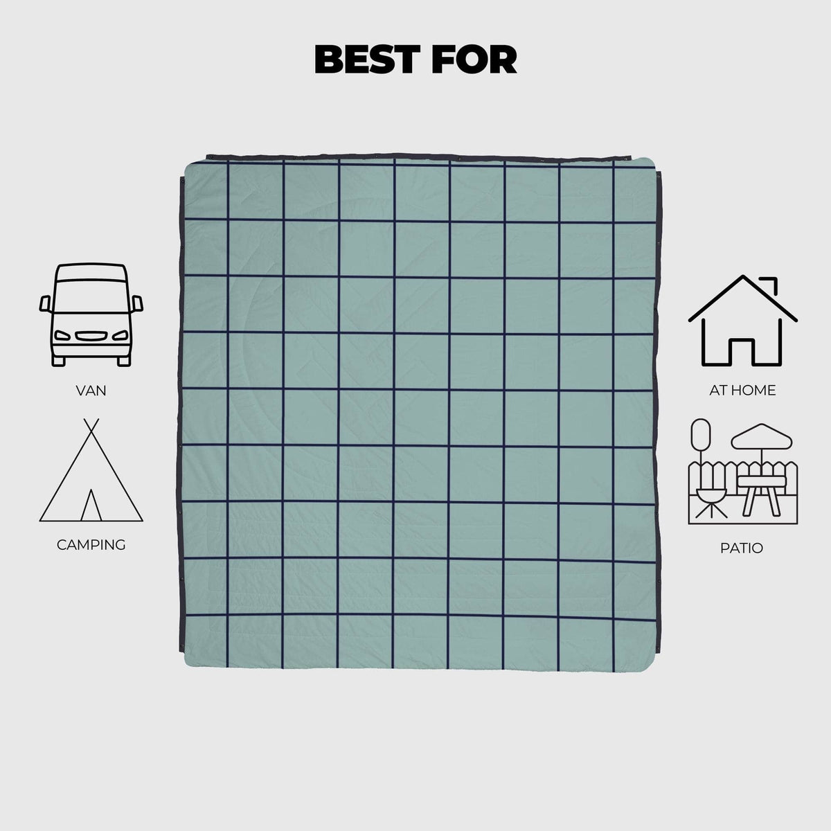 VOITED Queen CloudTouch® Indoor/Outdoor Camping Blanket - Pool Blankets VOITED 