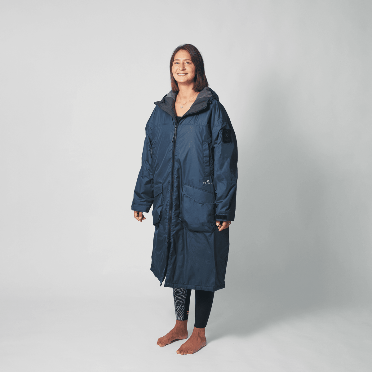 VOITED 2nd Edition Outdoor Change Robe & Drycoat for Surfing, Camping, Vanlife & Wild Swimming - Ocean Navy Changewear VOITED 
