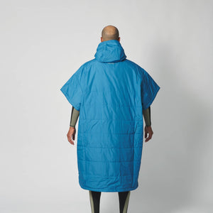VOITED Outdoor Poncho for Surfing, Camping, Vanlife & Wild Swimming - Blue Steel